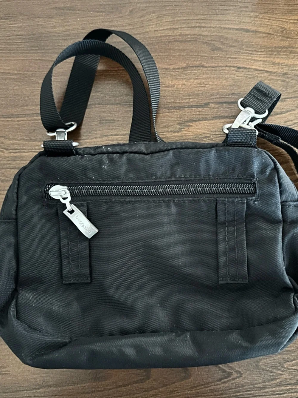 Baggallini Black Compact Messenger Crossbody